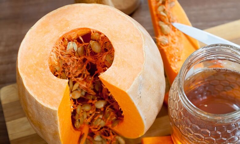 Kürbiskerne mit Honig – ein wirksames Mittel gegen Helminthen